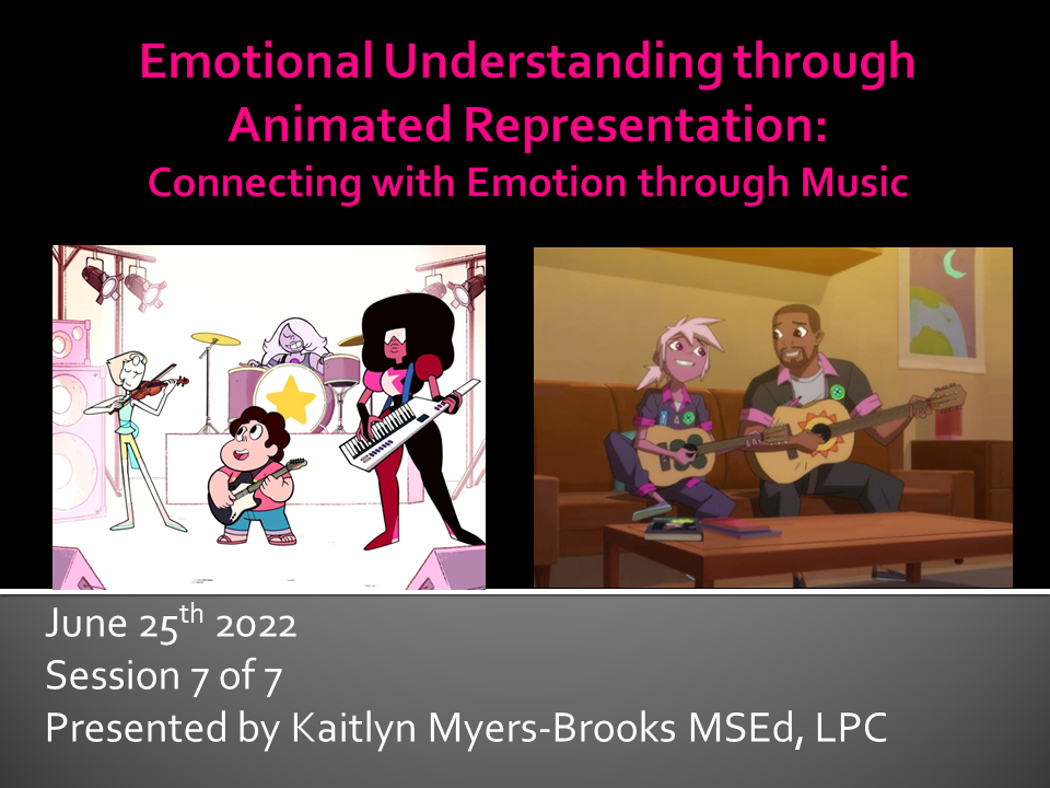 Emotional Understanding through Animated Representation: Connecting with Emotion through Music